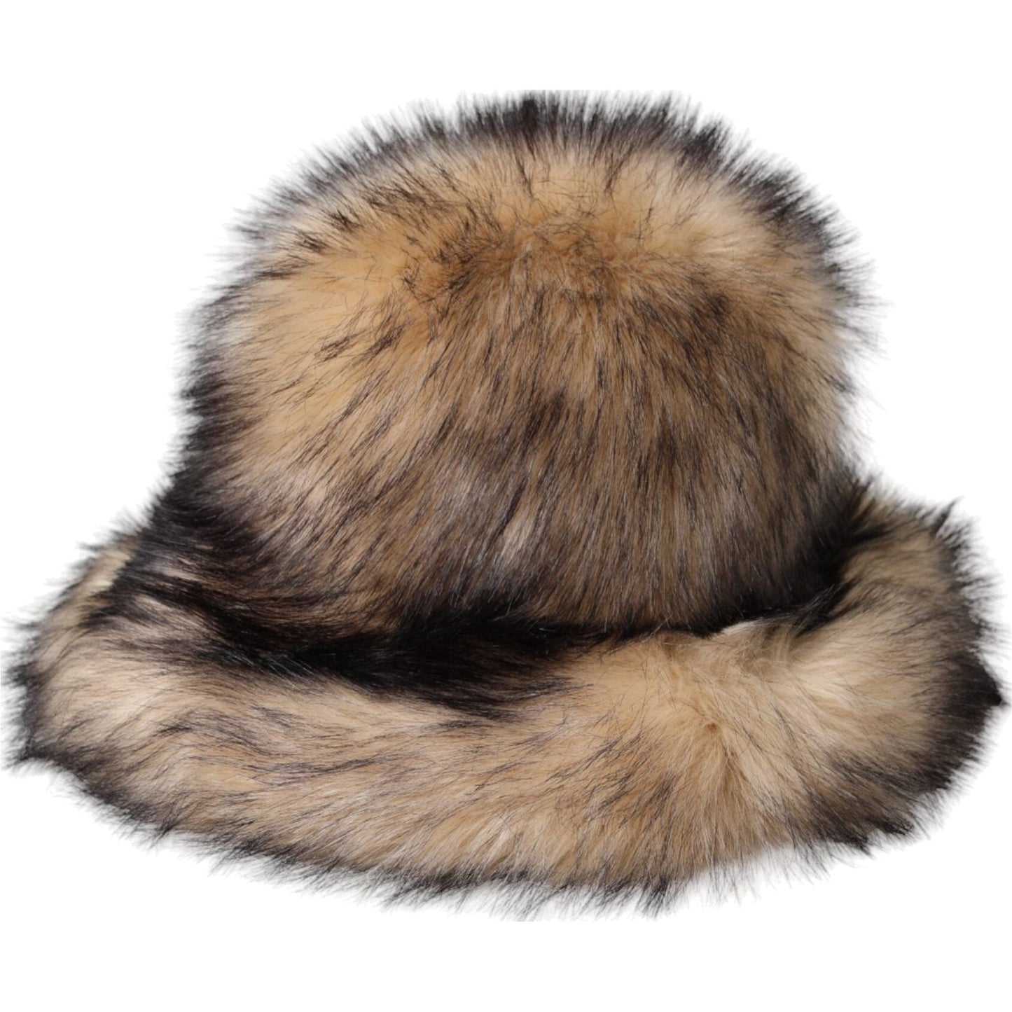 Dolce & Gabbana Brown Faux Fur Modacrylic Fedora Hat Dolce & Gabbana Dim Gray