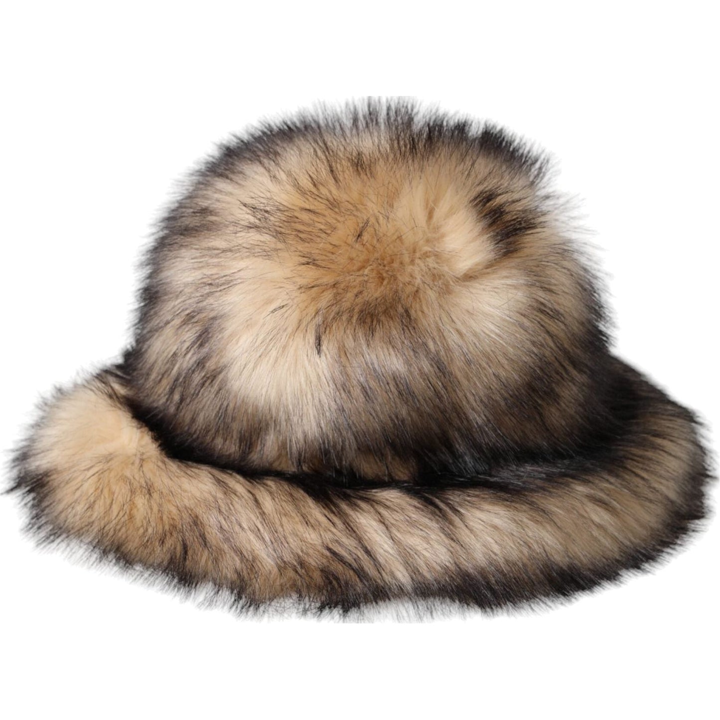 Dolce & Gabbana Brown Faux Fur Modacrylic Fedora Hat Dolce & Gabbana Rosy Brown