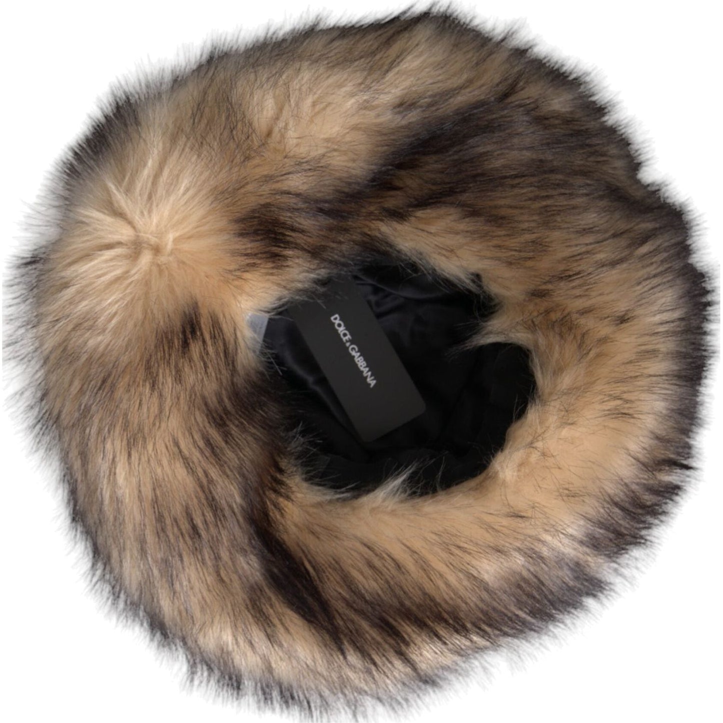 Dolce & Gabbana Brown Faux Fur Modacrylic Fedora Hat Dolce & Gabbana Dim Gray