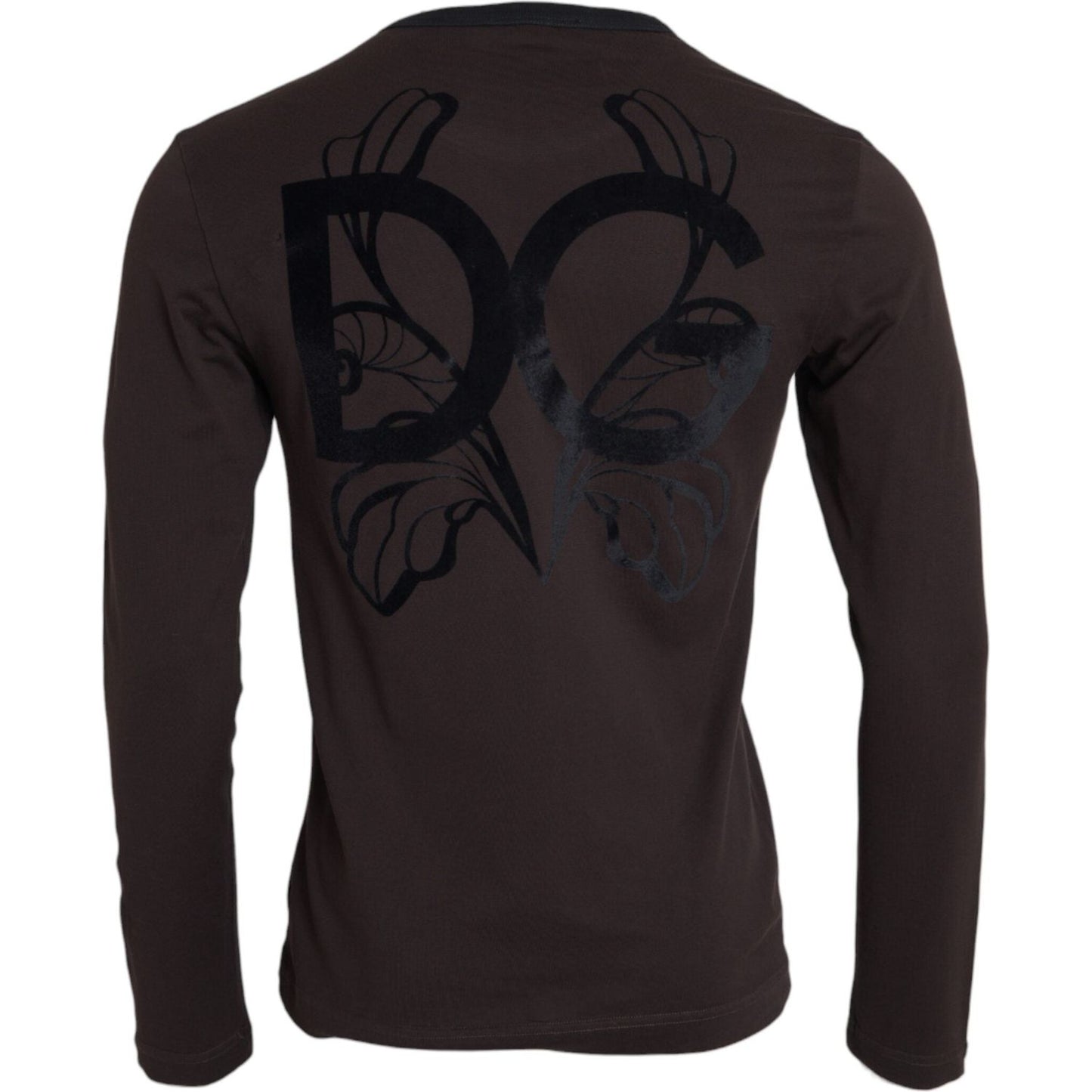 Dolce & Gabbana Brown DG Logo Crewneck Pullover Sweater Dolce & Gabbana Black