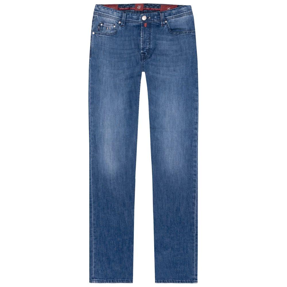 Tramarossa Blue Cotton Men's Jean Tramarossa Dark Slate Blue