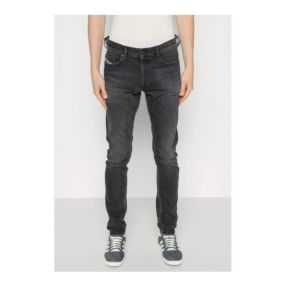 Diesel Black Cotton Jeans & Pant Diesel Dark Slate Gray