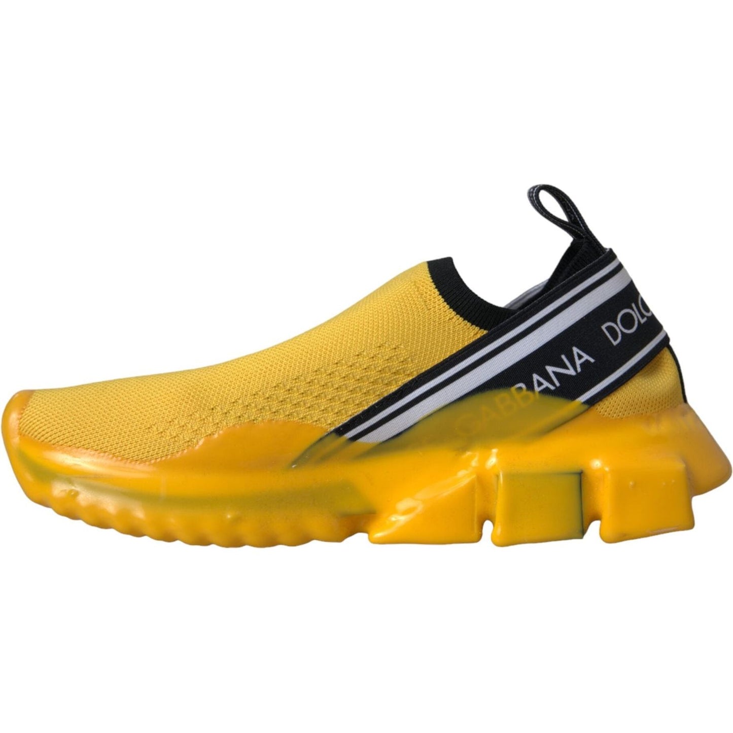Dolce & Gabbana Yellow Sorrento Slip On Sneakers Women Shoes Dolce & Gabbana Goldenrod
