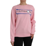Philippe Model Pink Cotton Logo Print Long Sleeves Pullover Sweater TSH83285-M