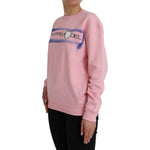 Philippe Model Pink Cotton Logo Print Long Sleeves Pullover Sweater TSH83285-M