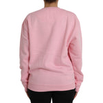 Philippe Model Pink Cotton Logo Long Sleeves Pullover Sweater TSH83295-XL