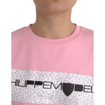Philippe Model Pink Cotton Logo Long Sleeves Pullover Sweater TSH83295-XL