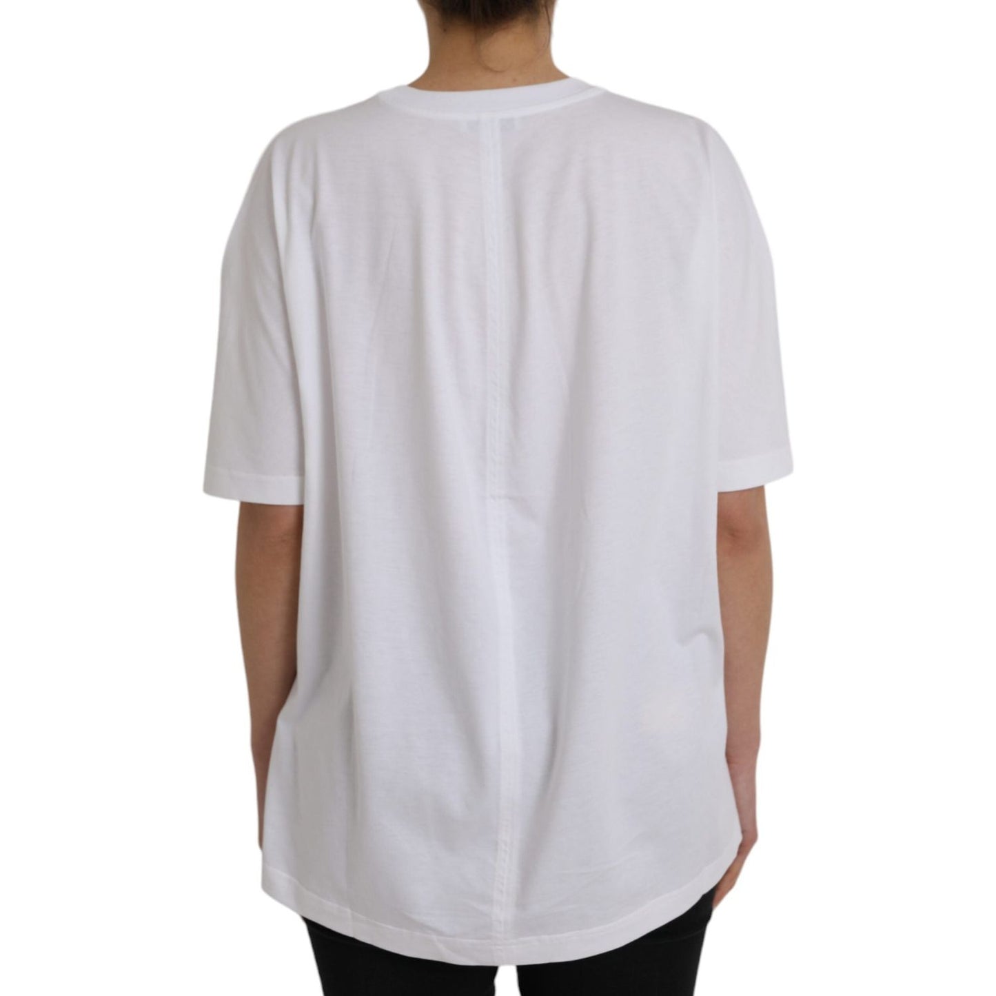 Balenciaga White Cotton Crew Neck Short Sleeves T-shirt TSH84991-S