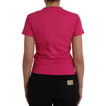 Balenciaga Pink Cotton Crew Neck Short Sleeves Tee Top T-shirt TSH85044-S