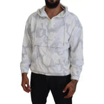 Dolce & Gabbana White Camouflage Hooded Sweatshirt Sweater TSH83999-48