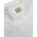 Dolce & Gabbana White Logo Floral Cotton Crew Neck T-shirt TSH851967-50