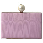 Dolce & Gabbana Pink Silk Gold Frame Clutch Evening Party Purse Bag