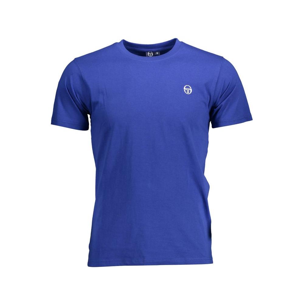 Sergio Tacchini Blue Cotton T-Shirt Sergio Tacchini Dark Slate Blue