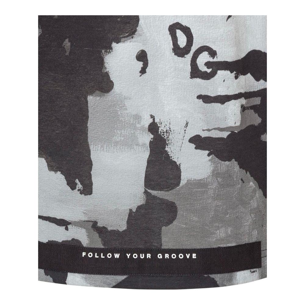 Dolce & Gabbana White Cotton T-Shirt Dolce & Gabbana Dark Slate Gray