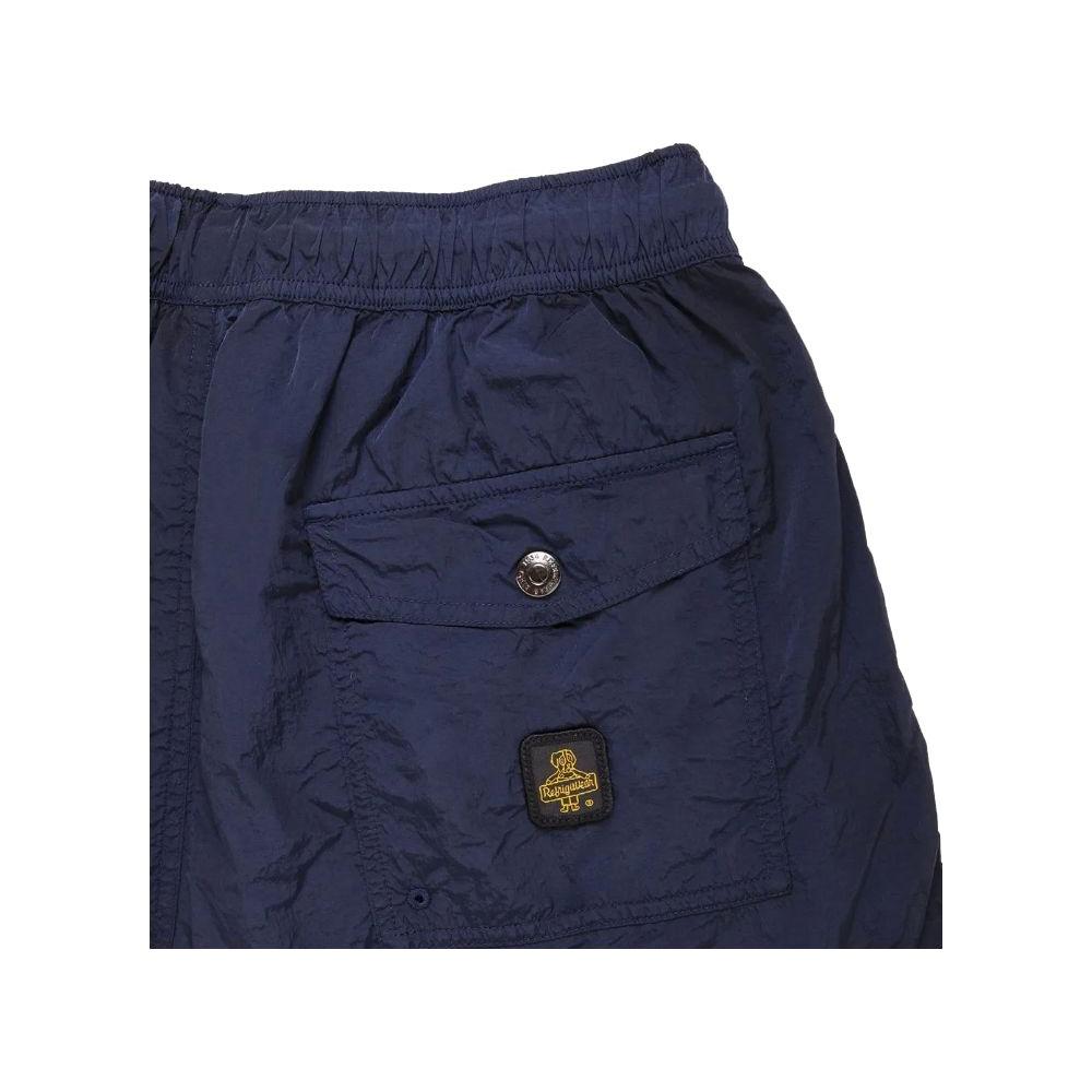 Refrigiwear Blue Nylon Men's Swim Trunk Refrigiwear Dark Slate Gray