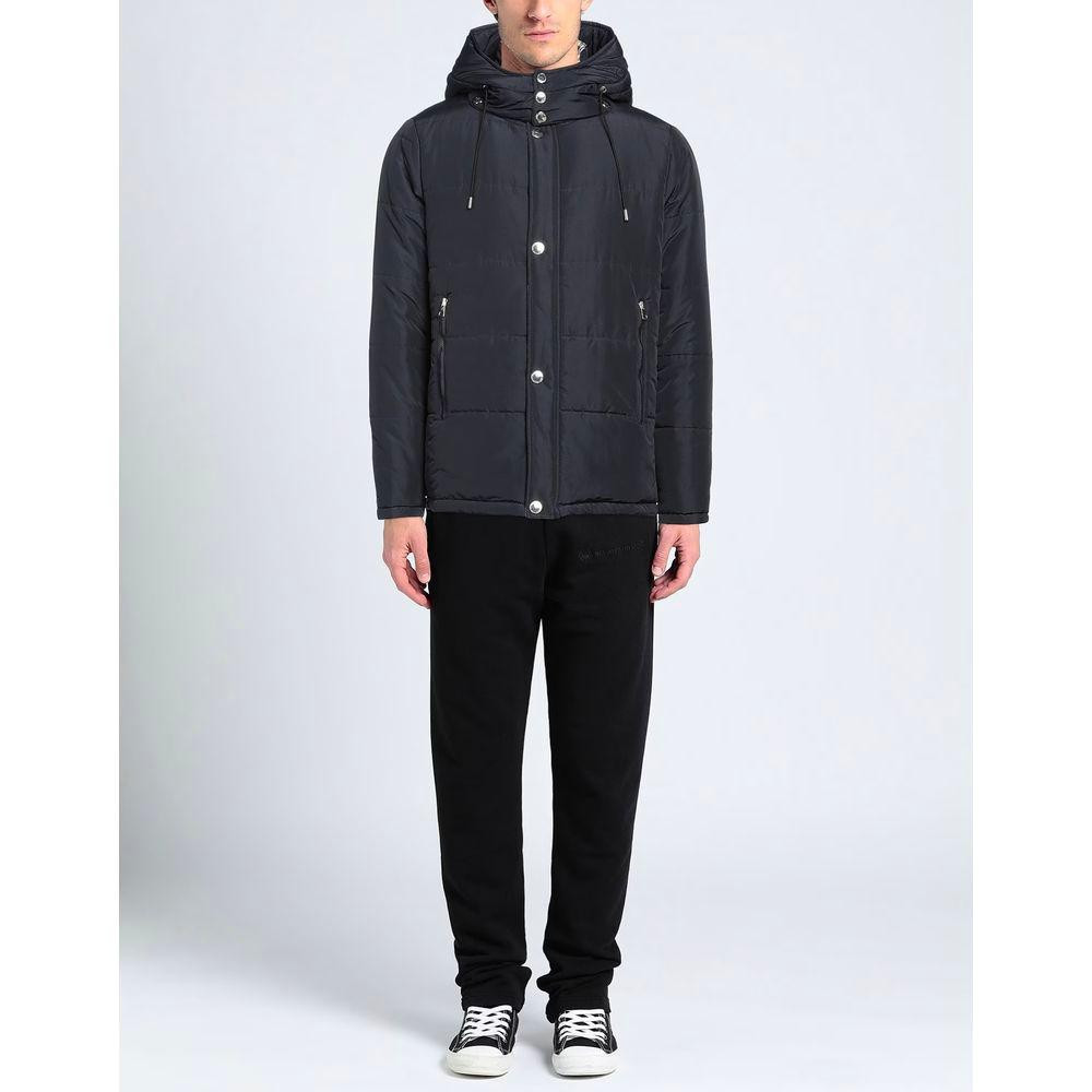 Elegant Blue Aquascutum Jacket with Removable Hood Aquascutum Dark Slate Gray