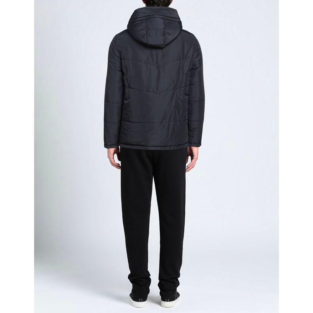 Elegant Blue Aquascutum Jacket with Removable Hood Aquascutum Dark Slate Gray