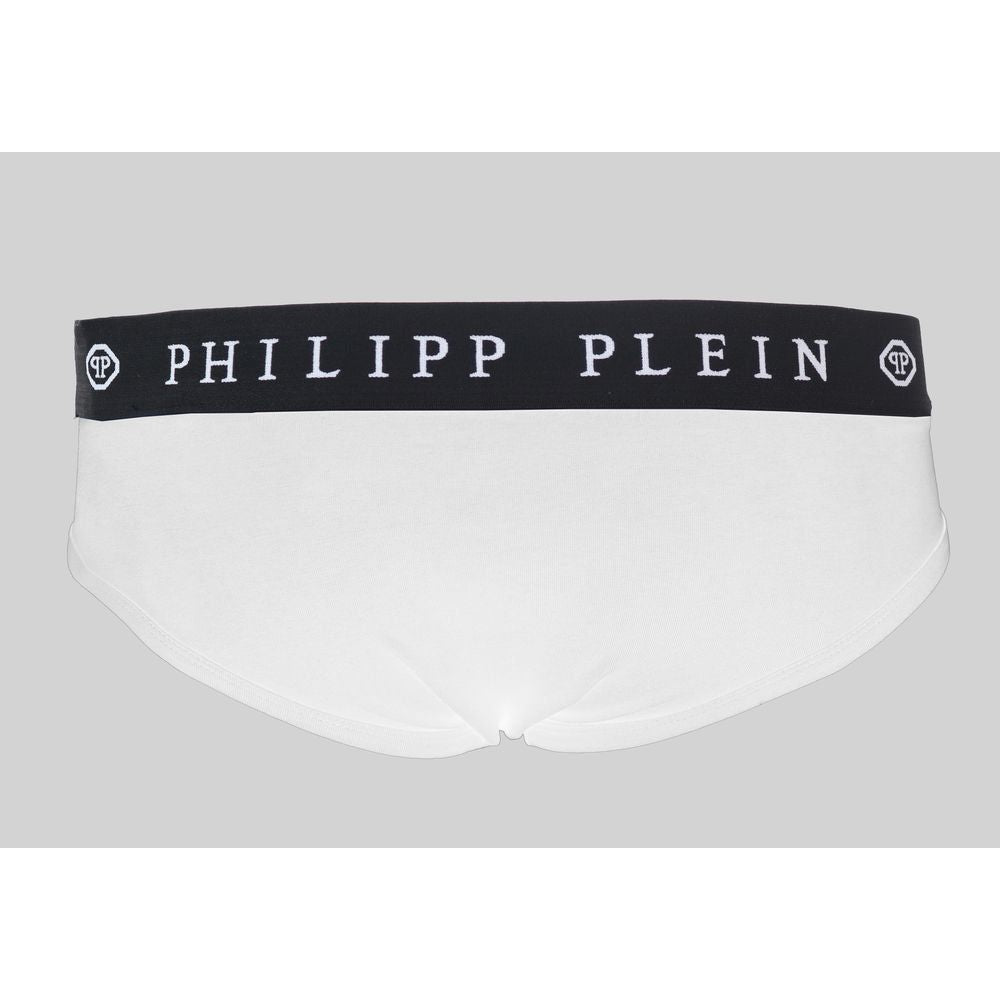 Philipp Plein White Cotton Men Boxer Short Philipp Plein Light Gray