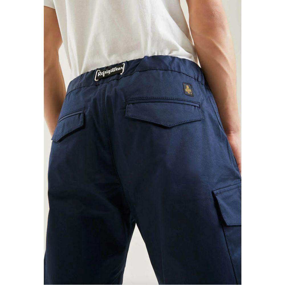 Refrigiwear Elegant Blue Cotton Blend Shorts Refrigiwear Gray