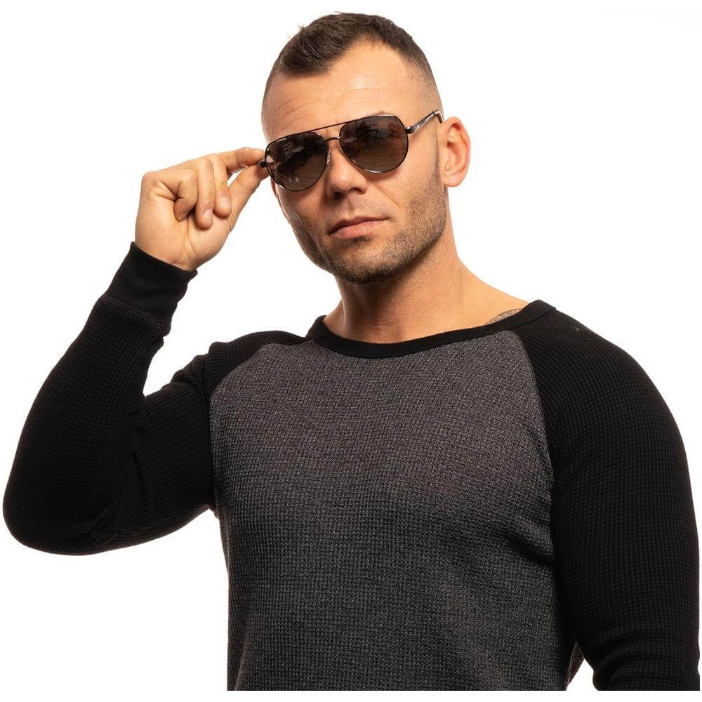 Guess Gray Men Sunglasses Guess Black