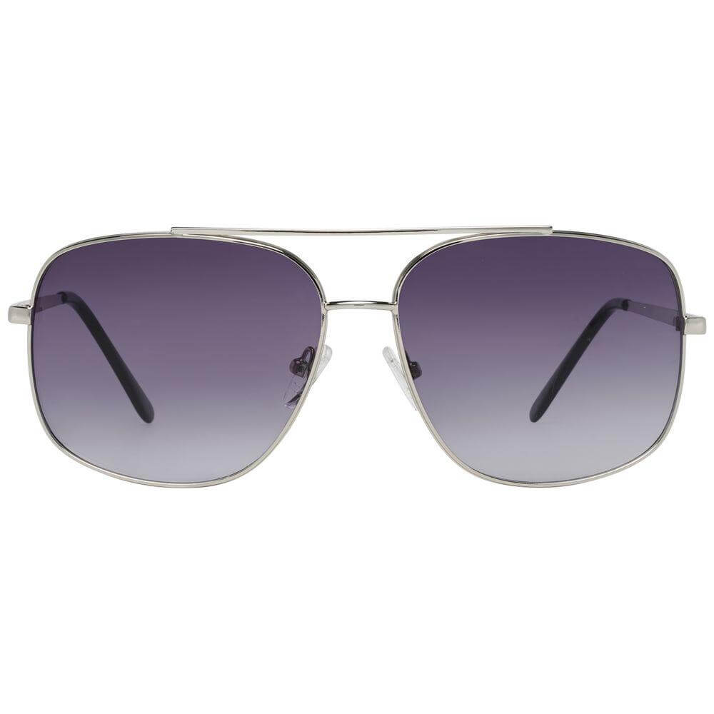 Guess Silver Men Sunglasses Guess Slate Gray