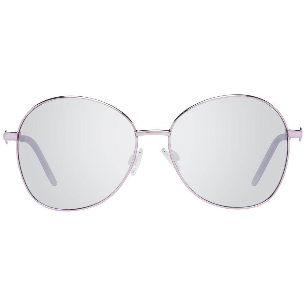 Missoni Rose Gold Women Sunglasses with Aviator Style, Purple Plastic Lenses, Metal & Plastic Frame, 100% UVA & UVB Protection.