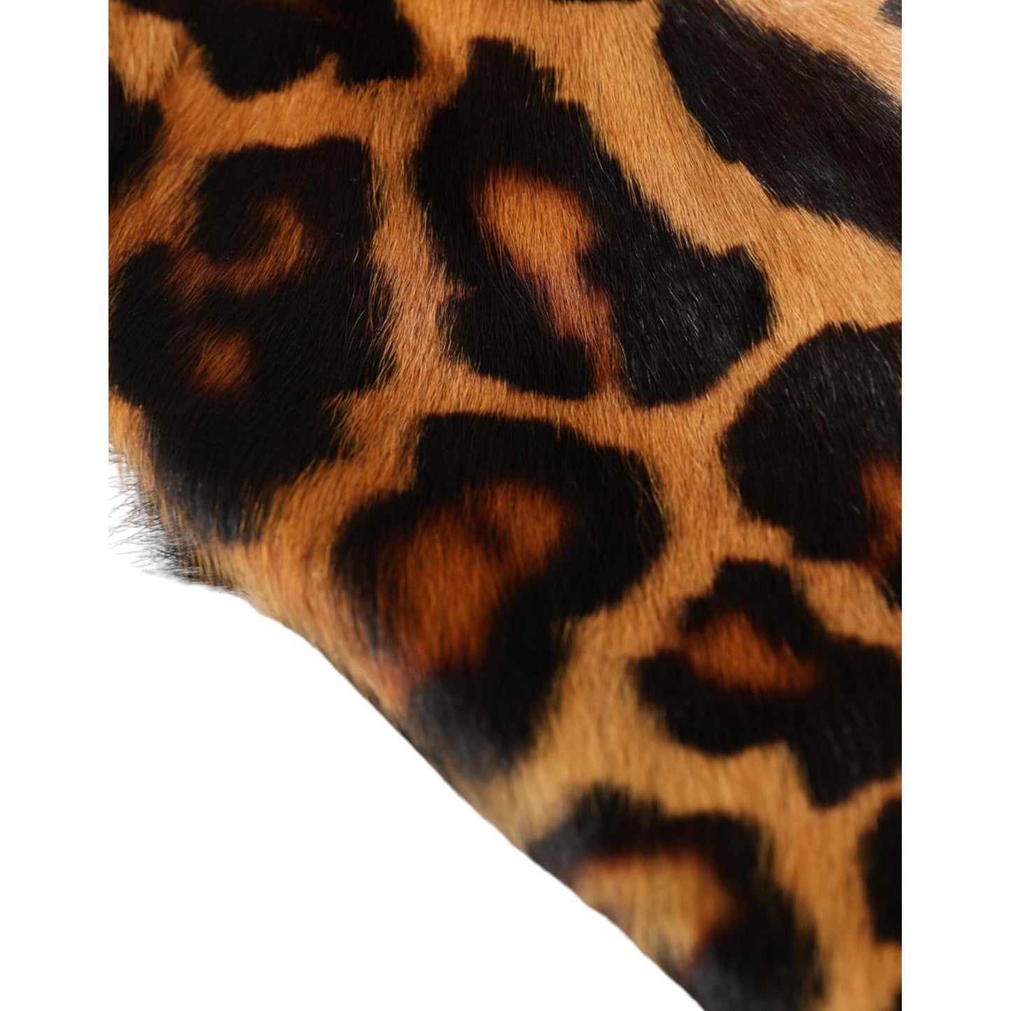 Dolce & Gabbana Brown Leopard Fur Women Bucket Hat Dolce & Gabbana Chocolate