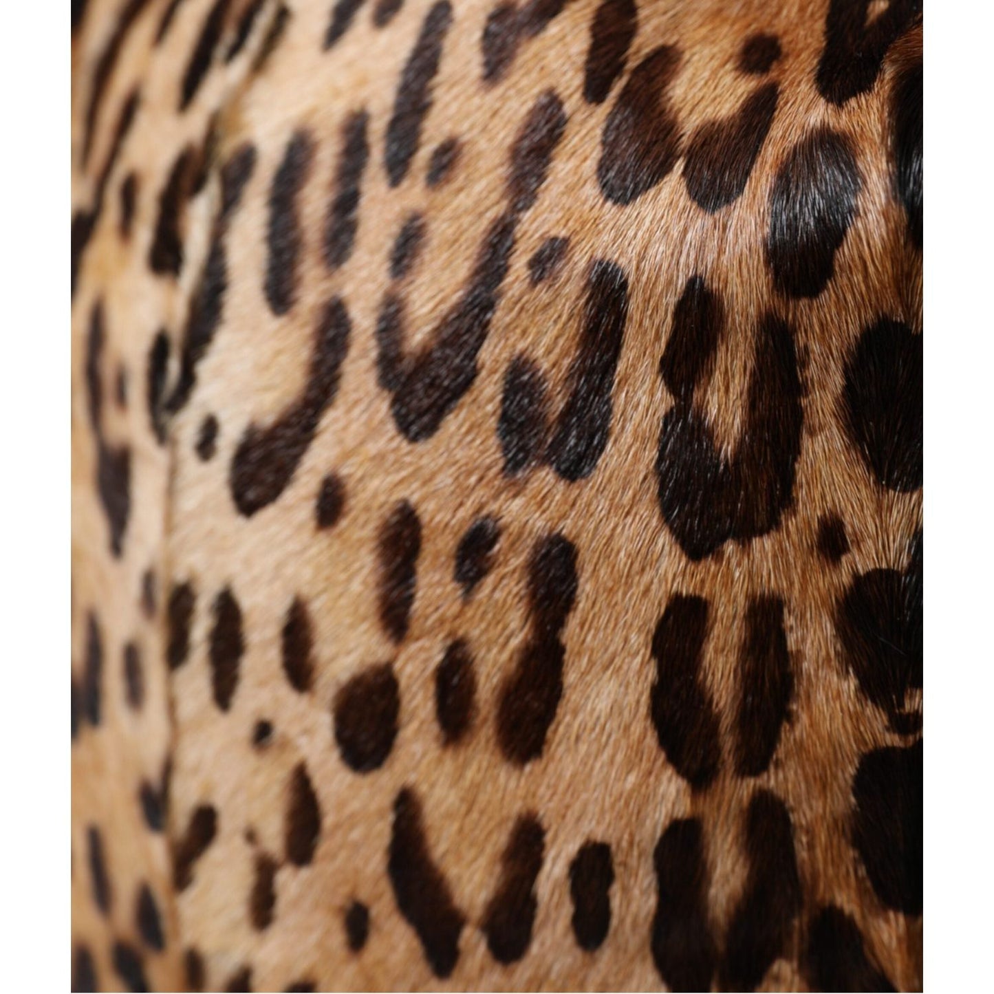 Dolce & Gabbana Brown Leopard Fur Women Bucket Hat Dolce & Gabbana Rosy Brown
