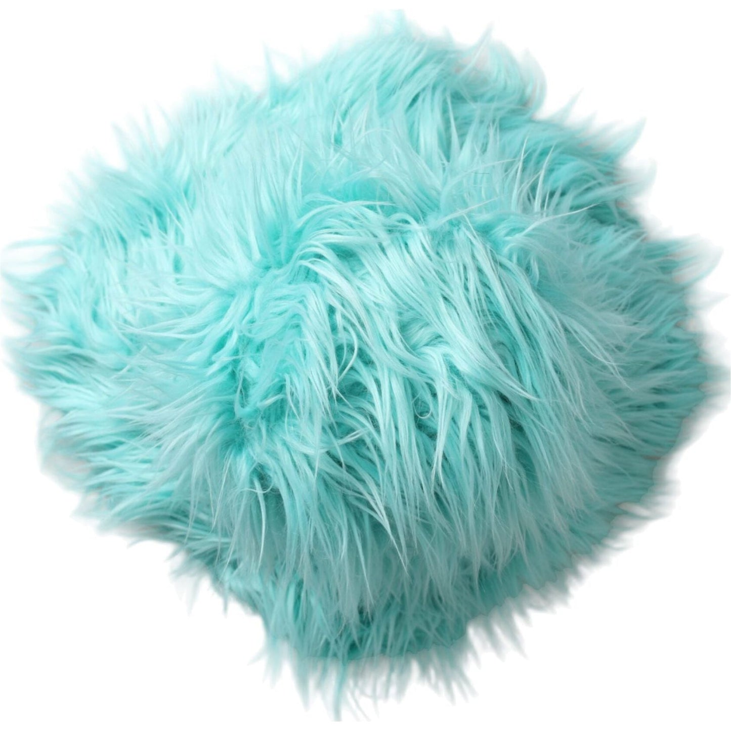 Dolce & Gabbana Mint Green Acrylic Fur Womens Bucket Hat Dolce & Gabbana Sky Blue