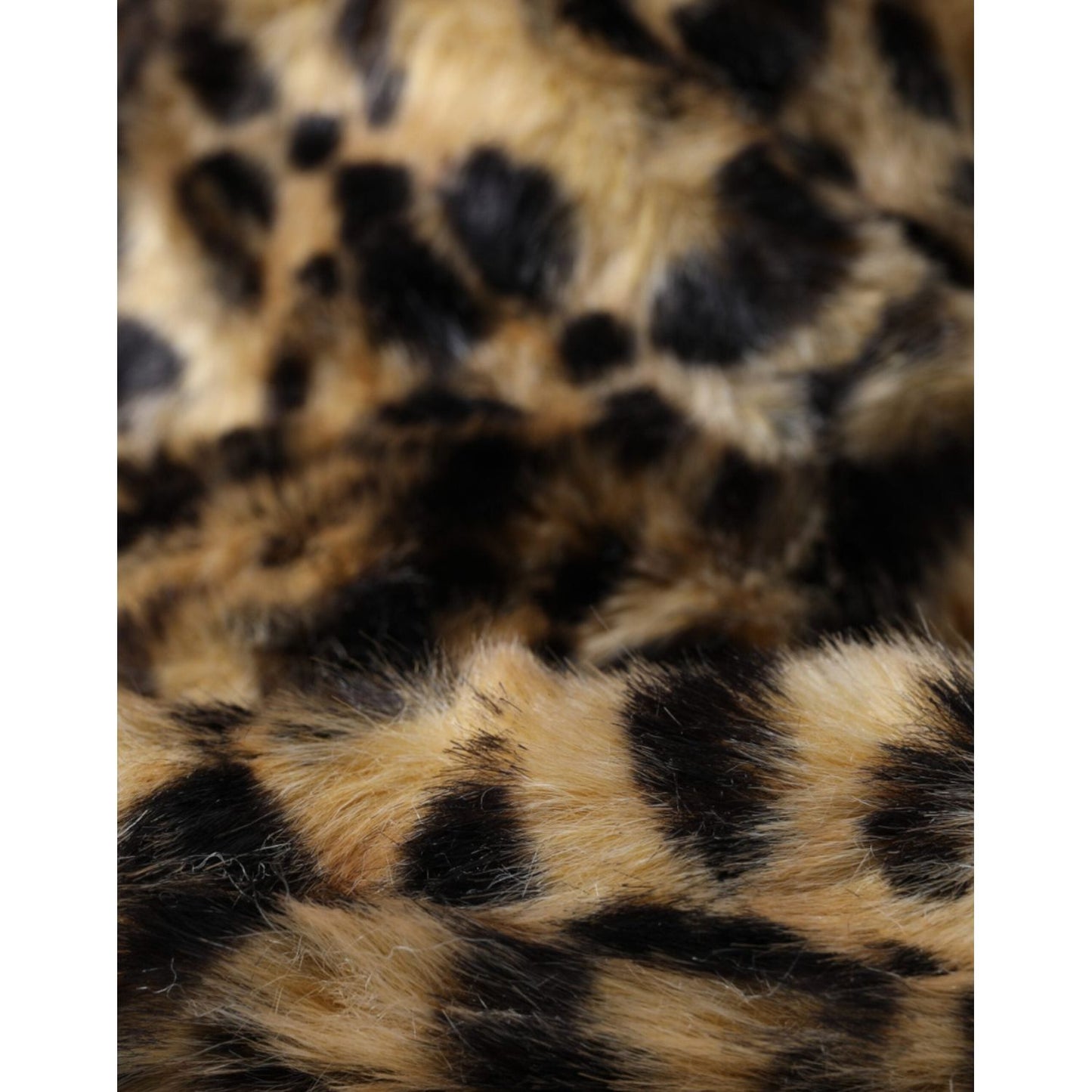 Dolce & Gabbana Brown Leopard Fur Women Bucket Hat Dolce & Gabbana Dark Slate Gray