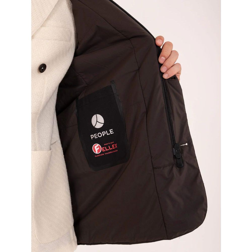 People Of Shibuya Brown Polyester Jacket People Of Shibuya Light Gray