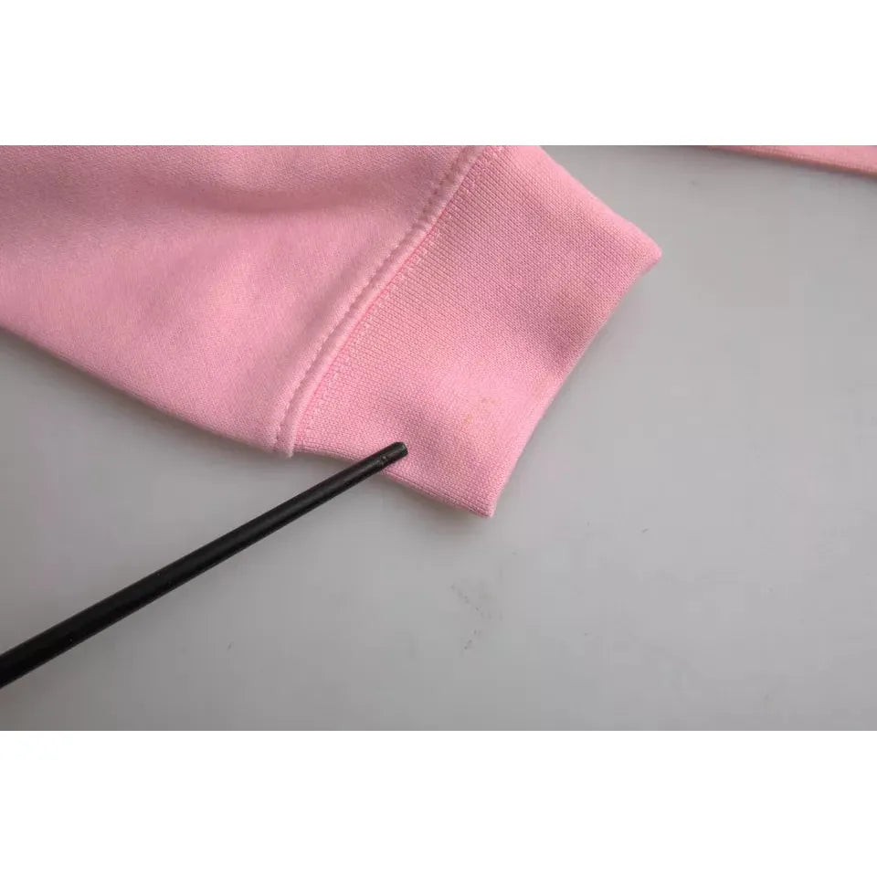 Philippe Model Pink Cotton Logo Print Long Sleeves Pullover Sweater TSH83285-M