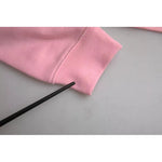 Philippe Model Pink Cotton Logo Print Long Sleeves Pullover Sweater TSH83285-M