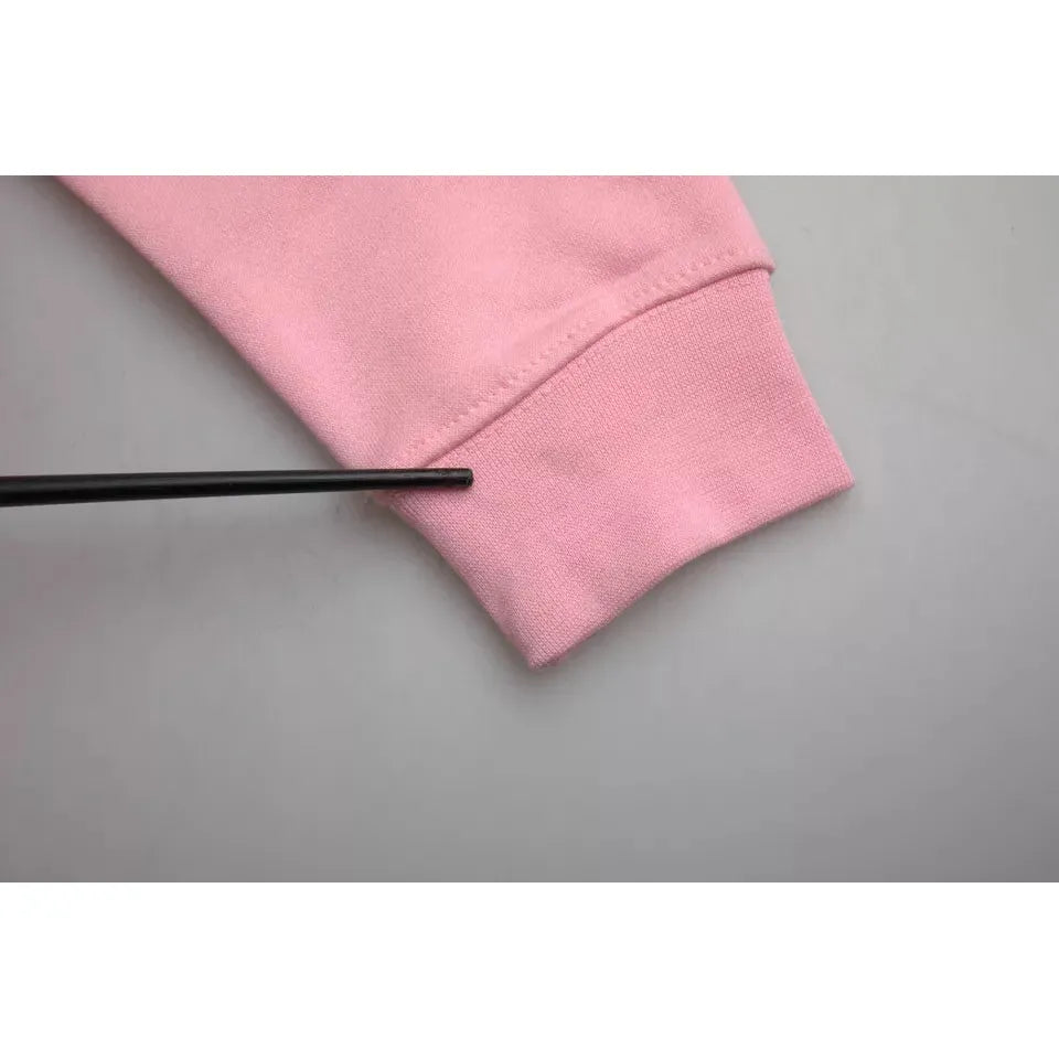 Philippe Model Pink Cotton Logo Print Long Sleeves Pullover Sweater TSH83285-M