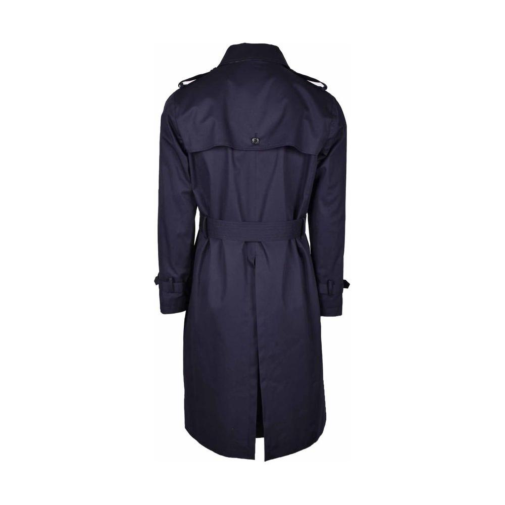 Aquascutum Blue Cotton Jacket Aquascutum Dark Slate Gray