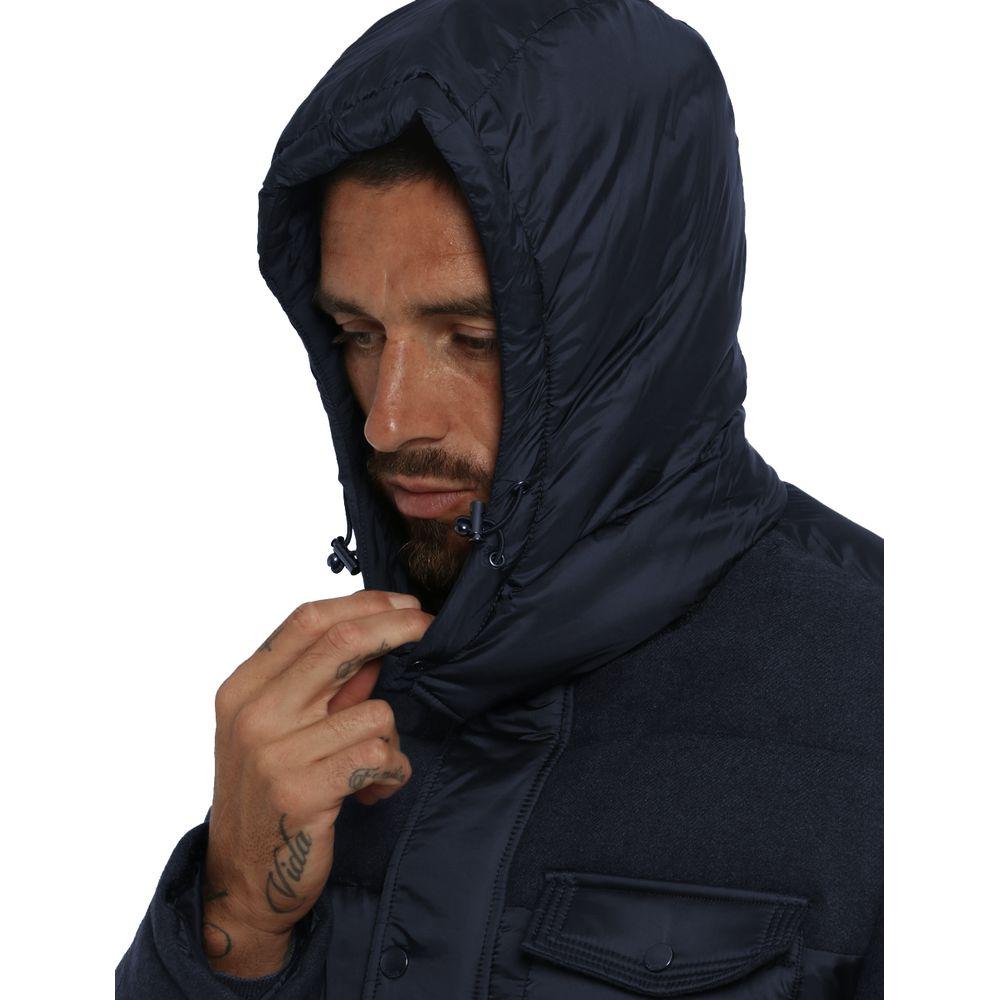 Yes Zee Blue Polyester Jacket Yes Zee Black