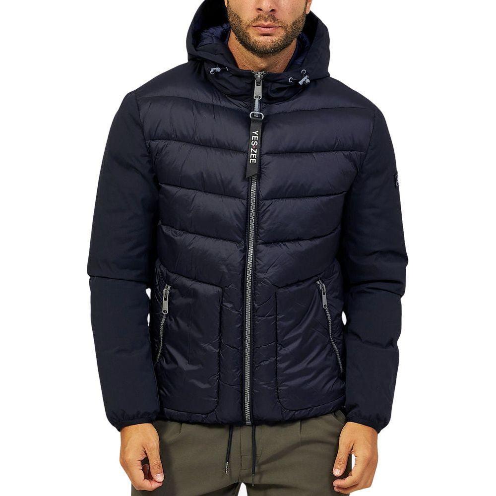 Yes Zee Blue Nylon Jacket Yes Zee Dark Slate Gray