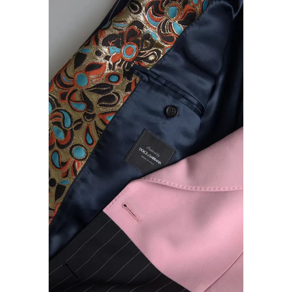 Dolce & Gabbana Multicolor Patchwork Single Breasted Blazer Dolce & Gabbana Rosy Brown