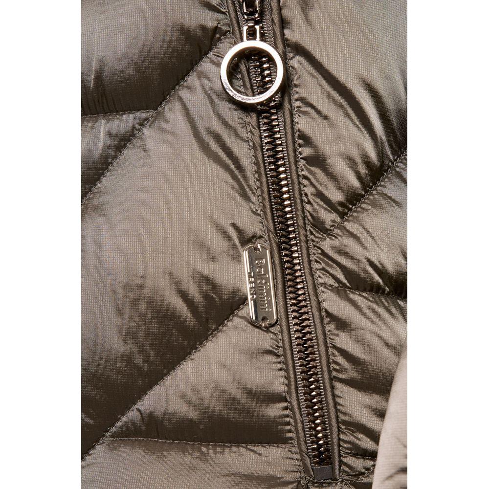 Baldinini Trend Gray Polyester Women Jacket Baldinini Trend Dim Gray