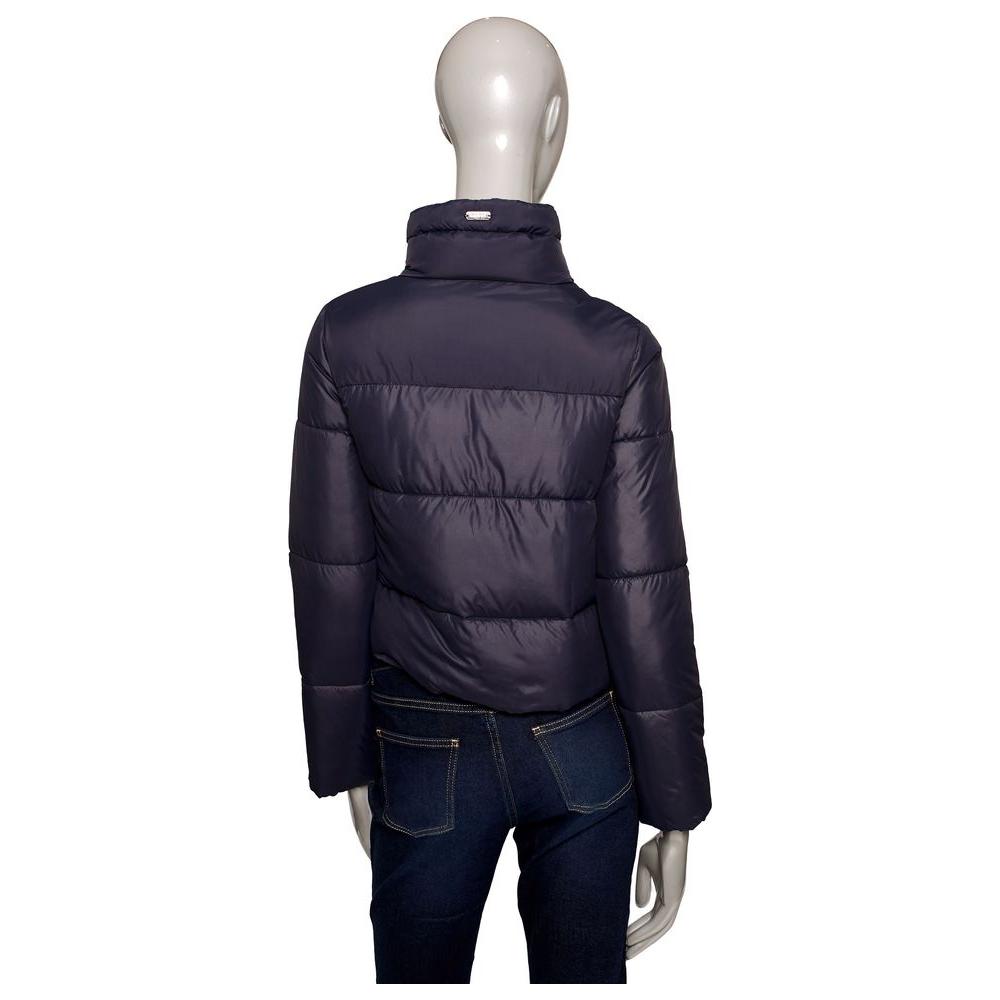 Baldinini Trend Blue Polyester Women Jacket Baldinini Trend Dark Slate Gray