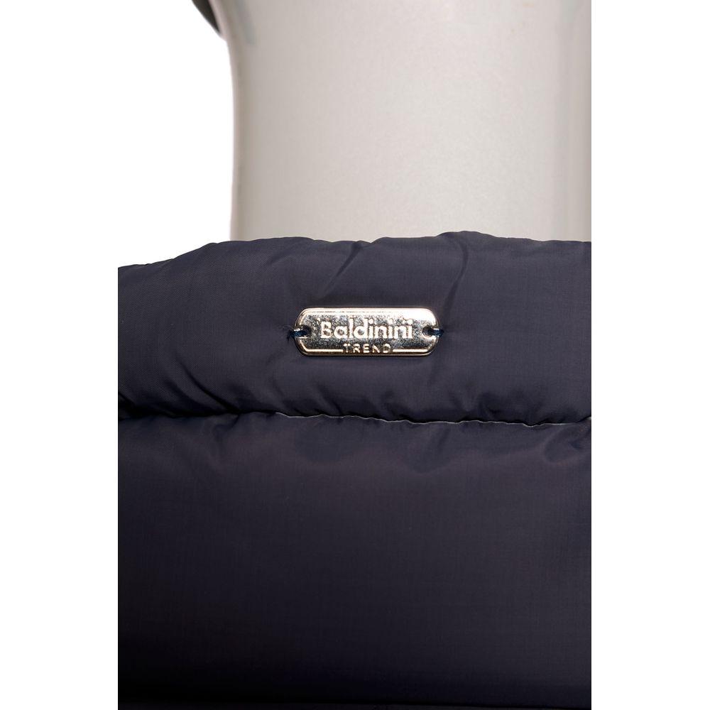 Baldinini Trend Blue Polyester Women Jacket Baldinini Trend Light Gray