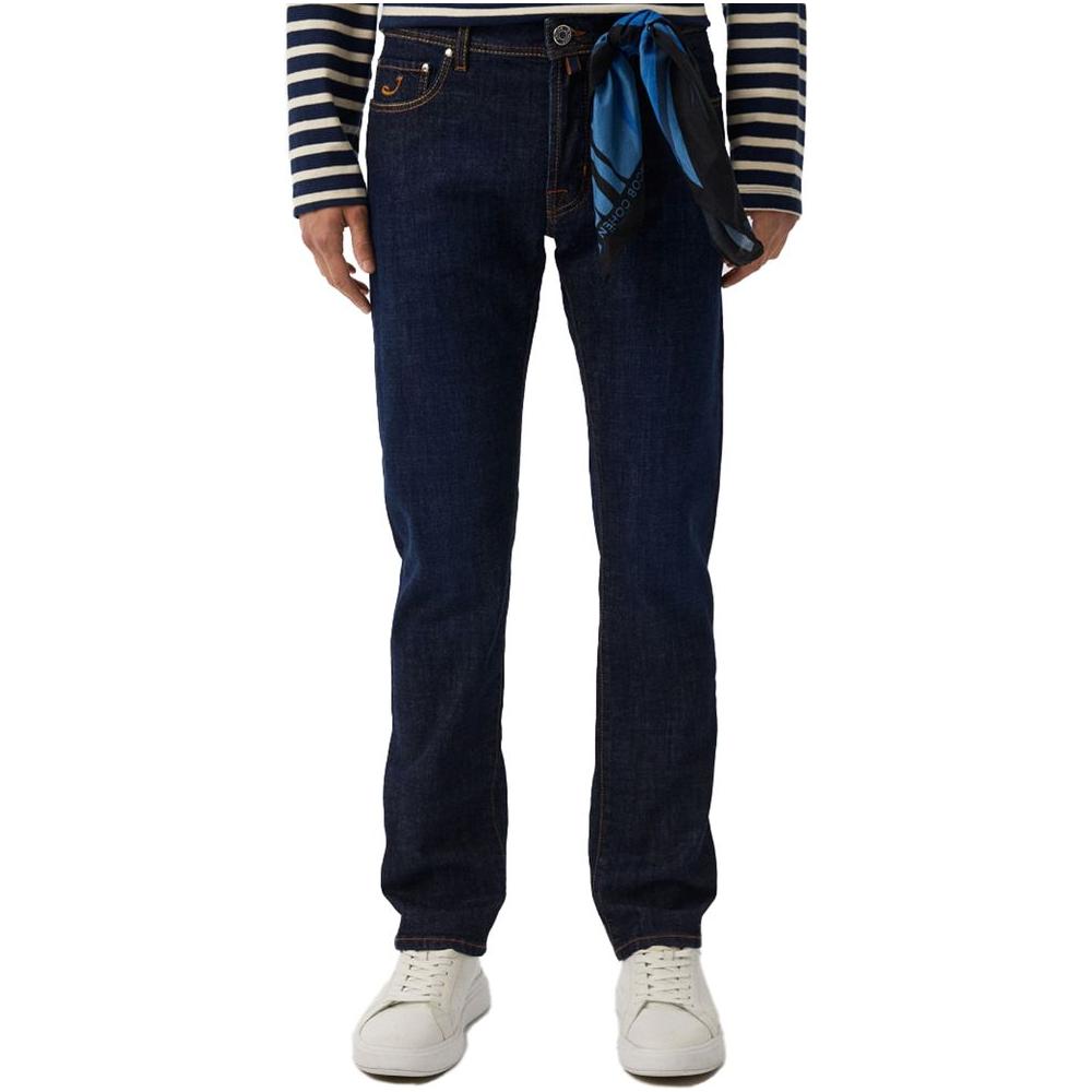 Jacob Cohen Blue Cotton Jeans & Pant Jacob Cohen Black