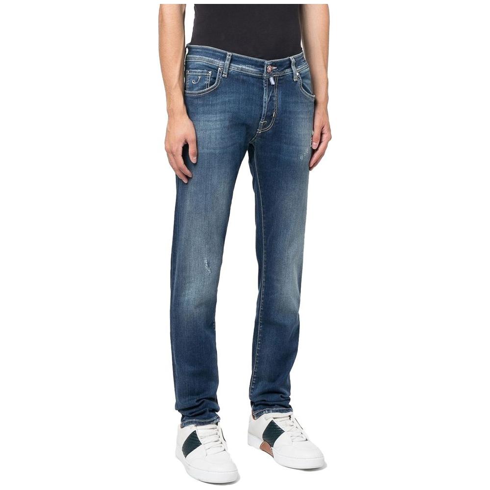 Jacob Cohen Blue Cotton Jeans & Pant Jacob Cohen Dark Slate Gray