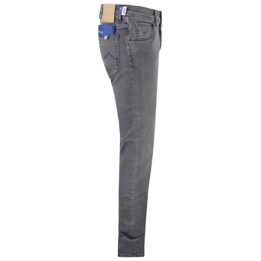 Jacob Cohen Gray Cotton Jeans & Pant Jacob Cohen Dim Gray