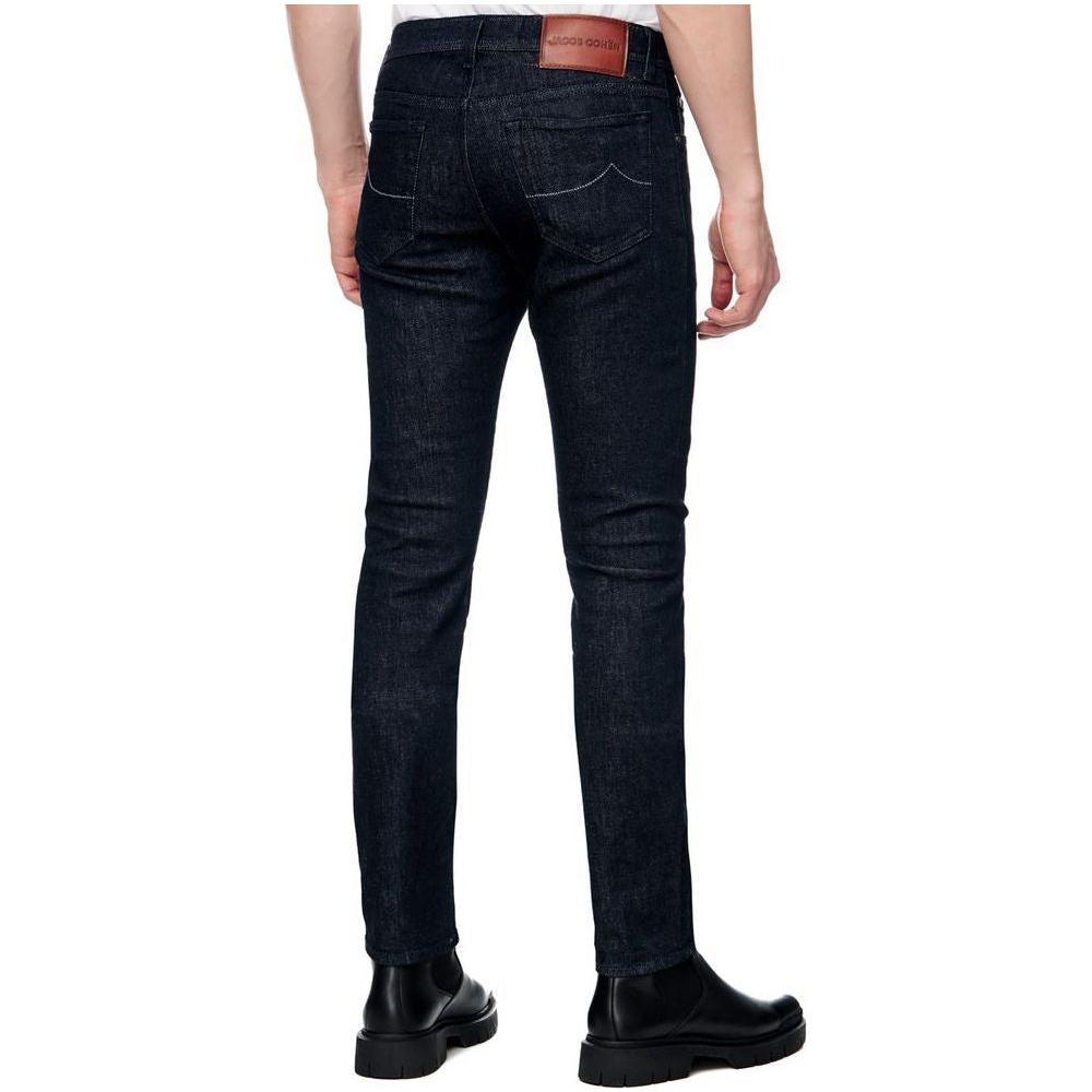 Jacob Cohen Blue Cotton Men Jeans Jacob Cohen Gray