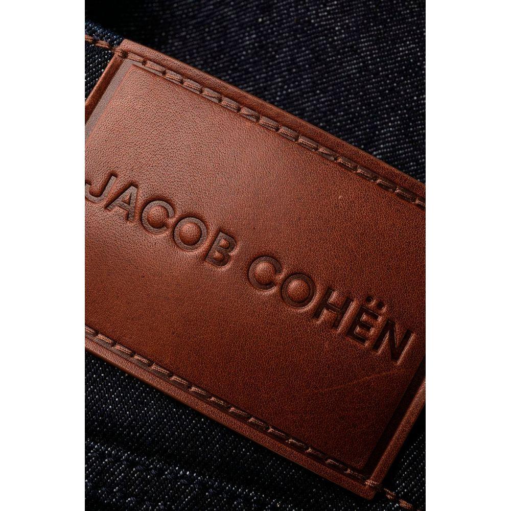 Jacob Cohen Blue Cotton Men Jeans Jacob Cohen Black
