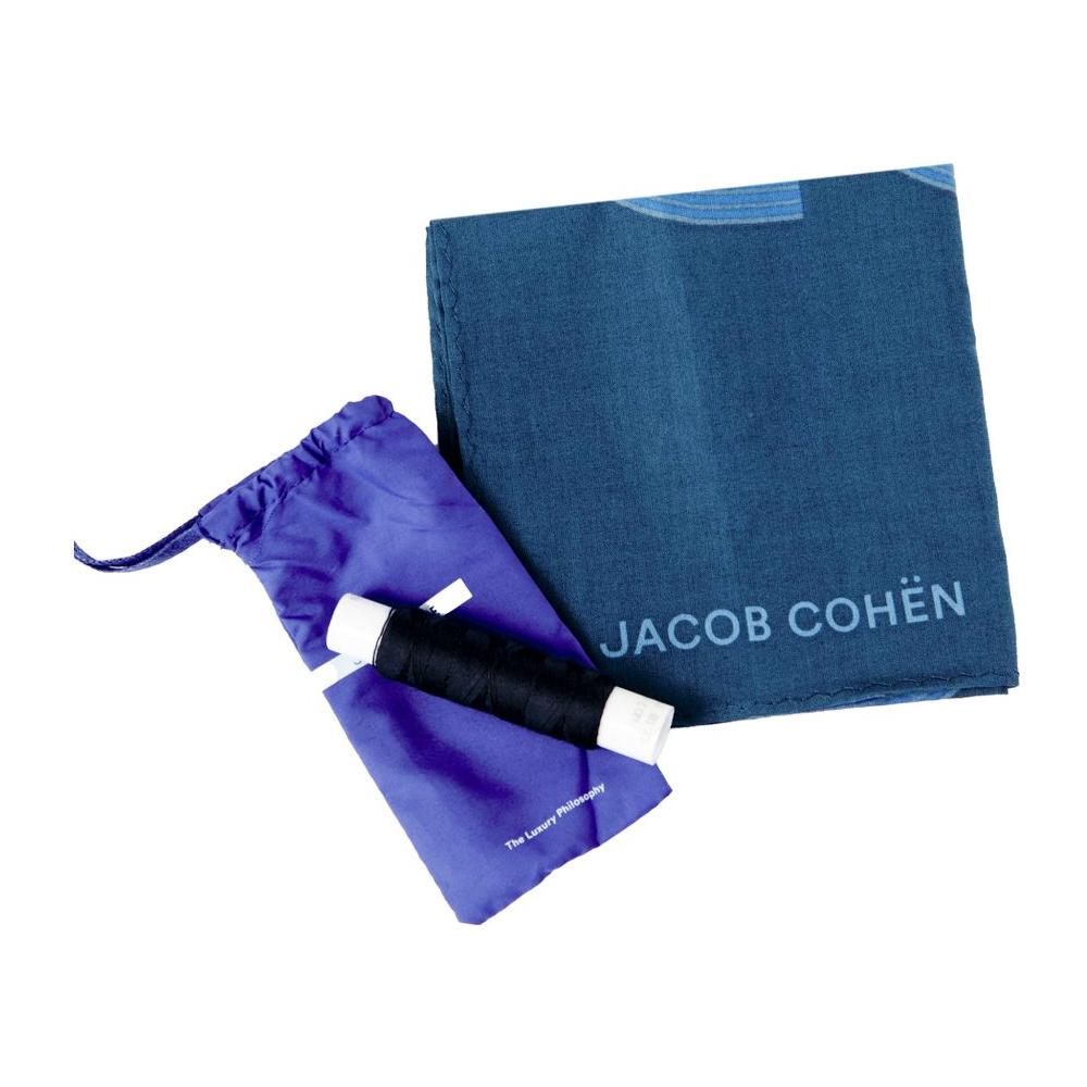 Jacob Cohen Blue Cotton Men Jeans Jacob Cohen Dark Slate Blue