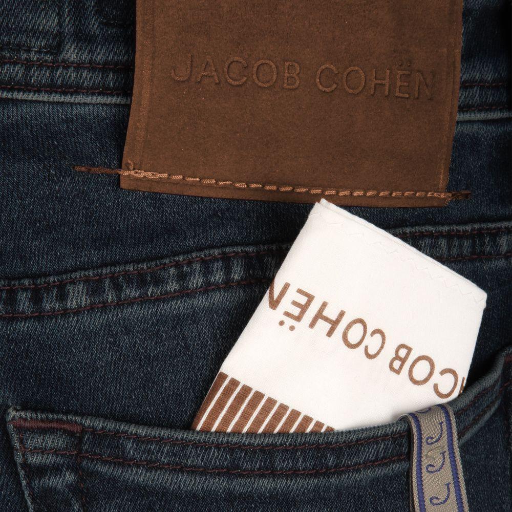 Jacob Cohen Blue Cotton Men's Slim Fit Jean Jacob Cohen Dark Slate Gray