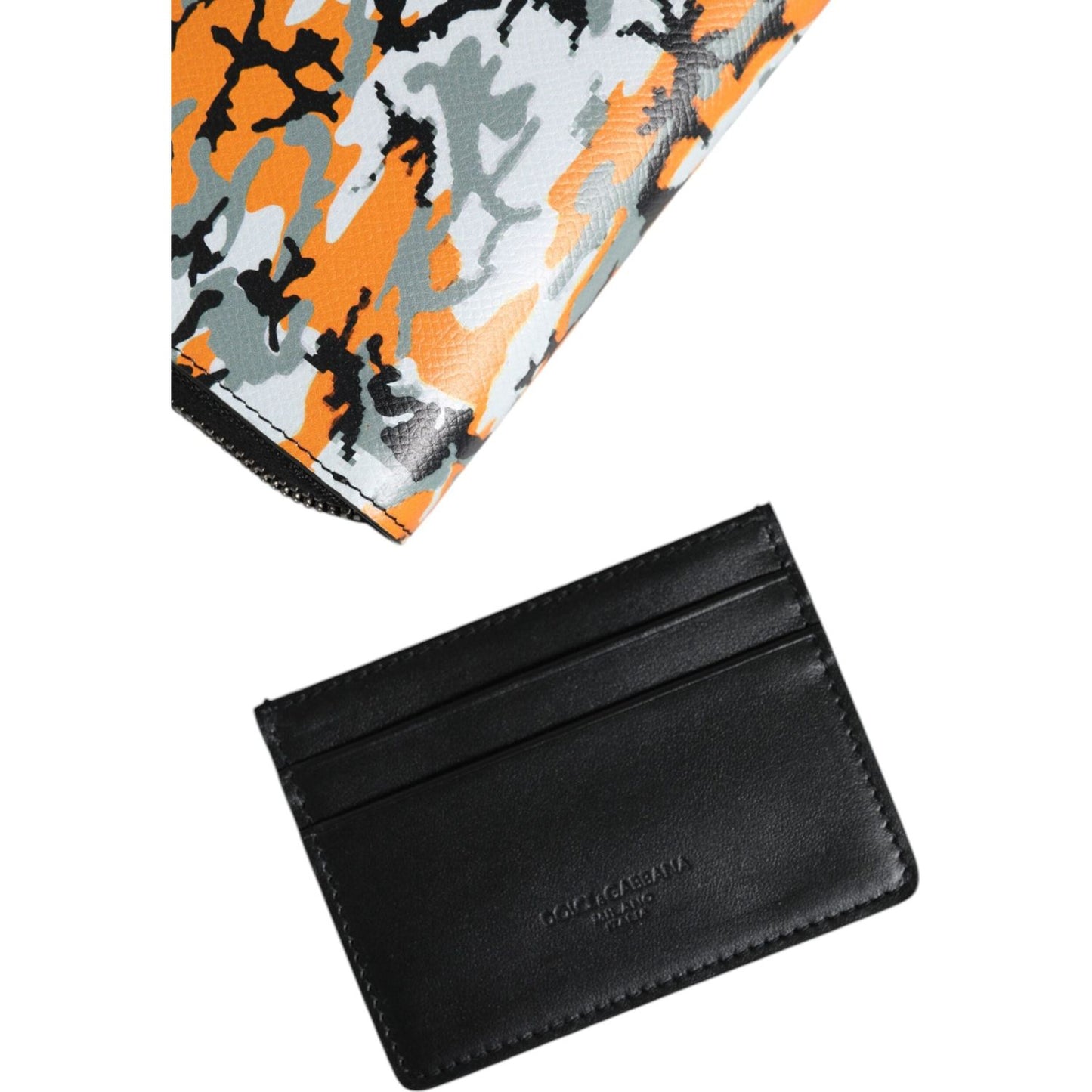 Dolce & Gabbana Multicolor Camouflage Leather Purse Cross Body Bag Dolce & Gabbana Dark Slate Gray