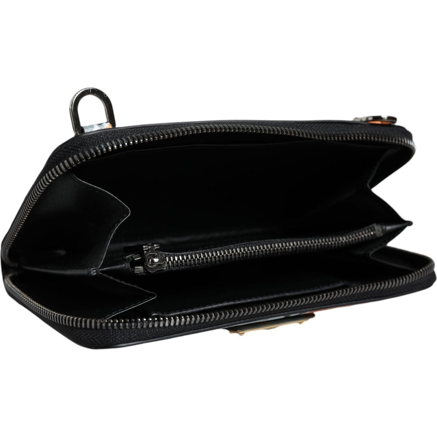 Dolce & Gabbana Multicolor Camouflage Leather Purse Cross Body Bag Dolce & Gabbana Black